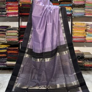 Maheshwari Shirin Border Rasta Stripes Saree